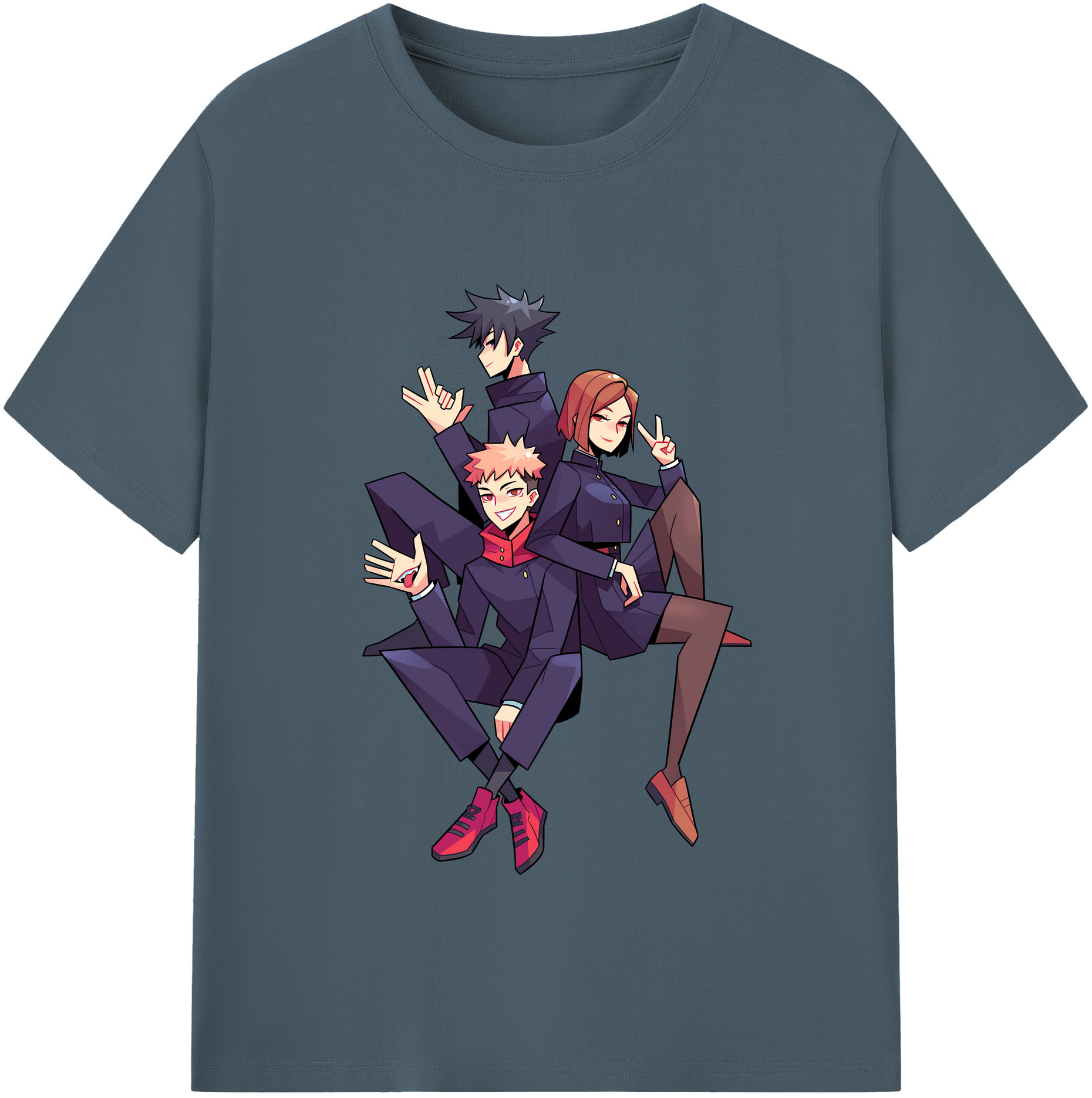 （画像用） 呪術廻戦 Jujutsu Kaisen 綿100％半袖Tシャツ（フロントプリント）